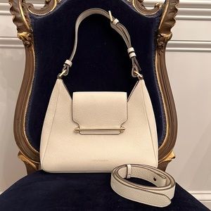 Strathberry Multrees Hobo Vanilla Pebbled Leather EUC